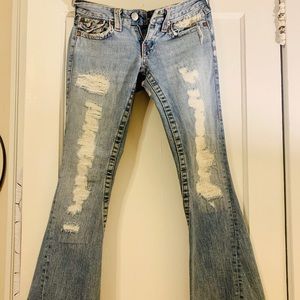 True religion Joey jeans destroyed sz 27